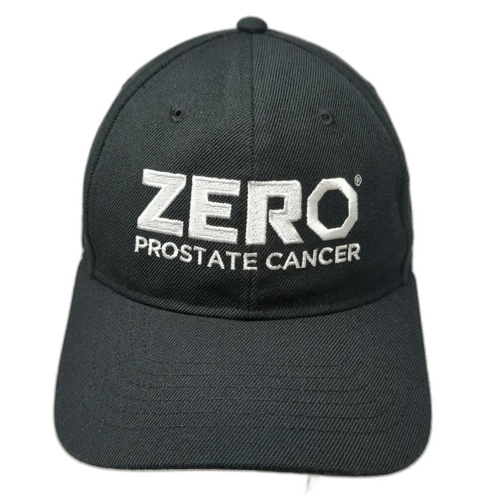 Sportsman Zero Prostate Cancer Hat Black One Size Baseball Cap Strapback Logo